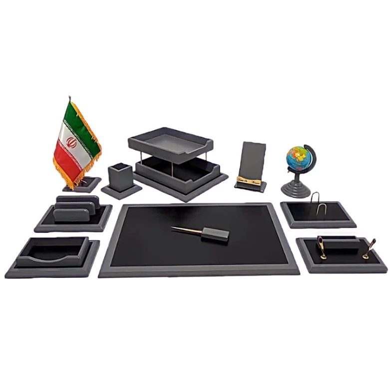 ست لوازم اداری رومیزی منظم مدل 1155 مجموعه 11 عددی